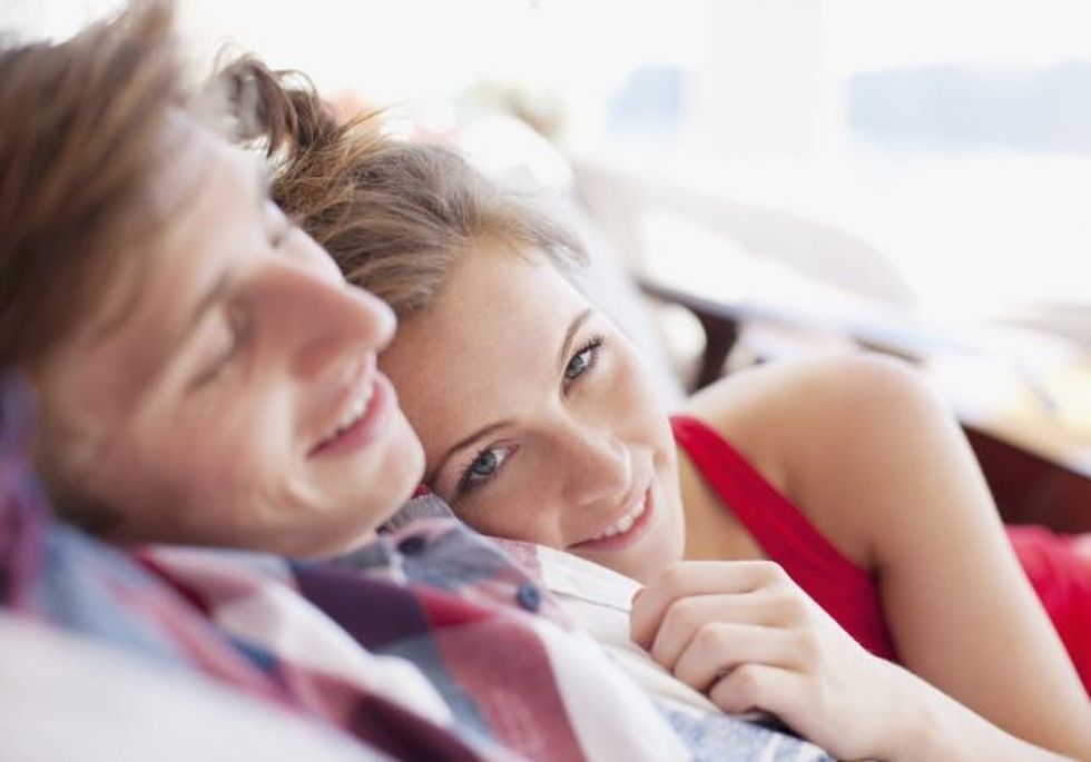 Couple laying together