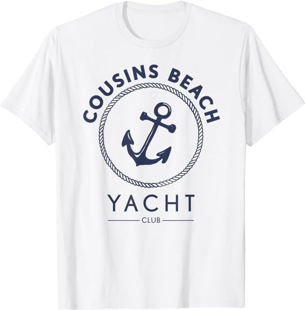 Cousins Beach Yacht Club White T-Shirt the summer i turned pretty merch
