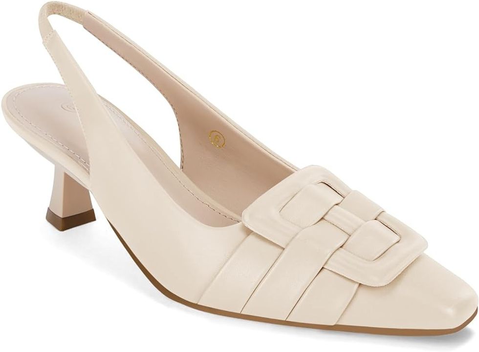 Coutgo Slingback Kitten Heels