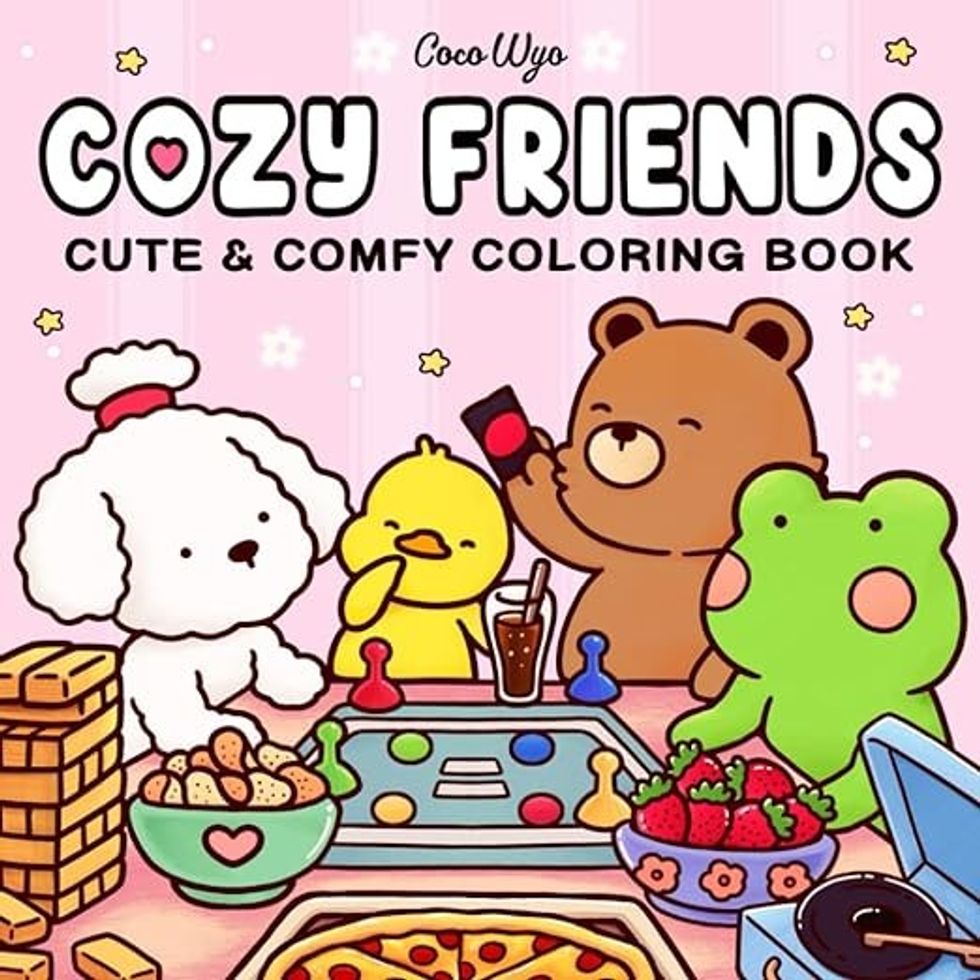 Cozy Friends: Coloring Book for Adults and Teens