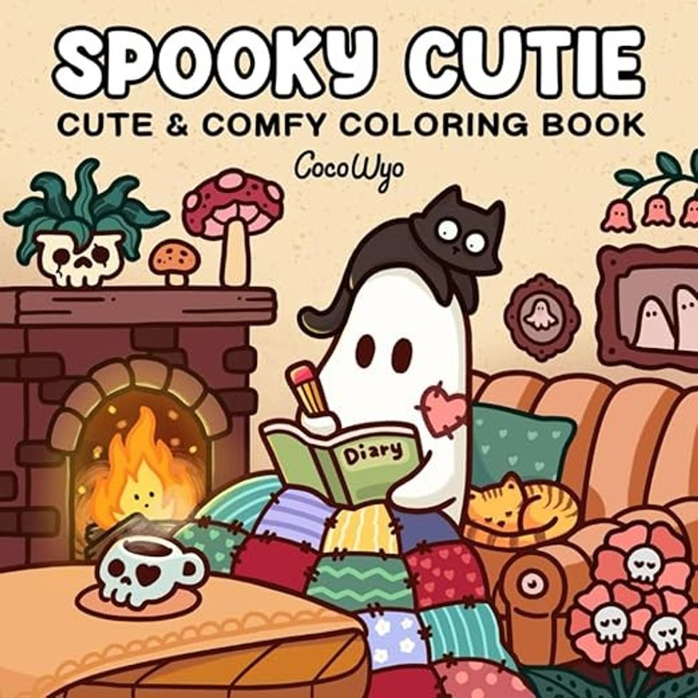 Cozy Spaces Coloring Spooky Cutie Coloring Book for Adults and Teens