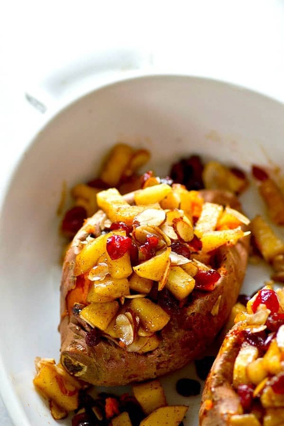 Cranberry Apple Twice-Baked Sweet Potatoes