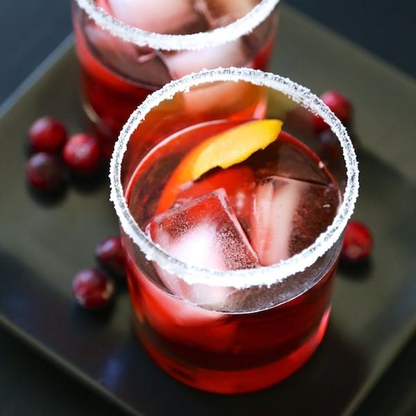 Cranberry Bourbon Negroni