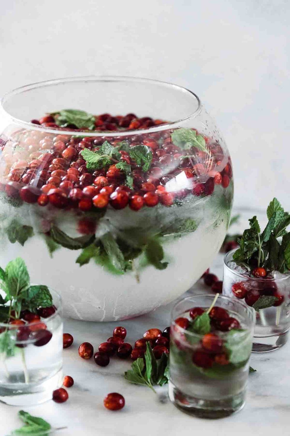 Cranberry Mint Water