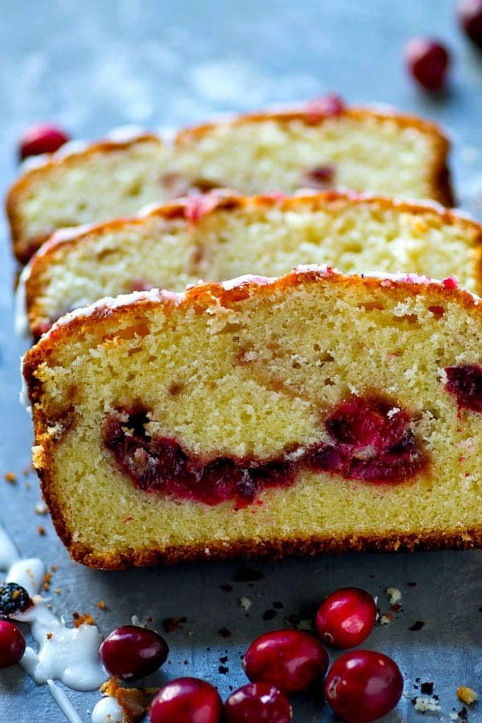 Cranberry Swirl Almond Pound Cake