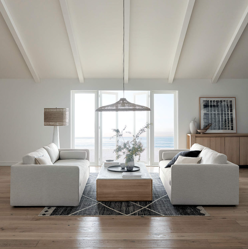 Crate and Barrel Aris Grande Deep Track-Arm Sofa