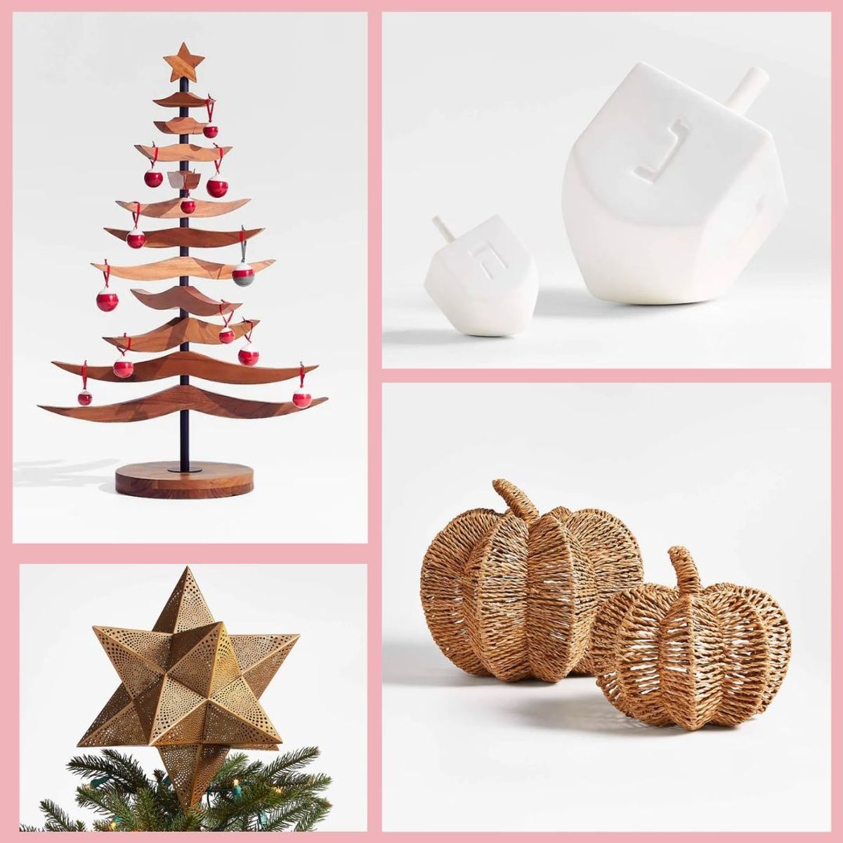 Crate and Barrel Holiday Decorations 