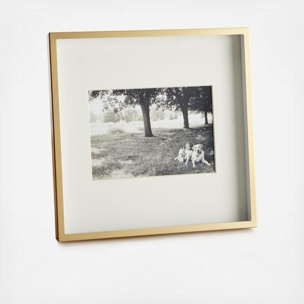 Crate & Barrel Brushed Picture Frame