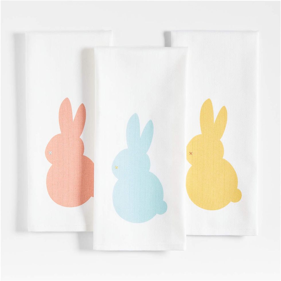 Crate & Barrel Easter Bunny Dish Towels