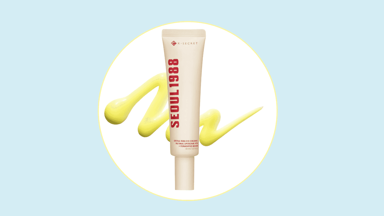 Cream tube labeled "Seoul 1988" with yellow cream swirl on pastel background.