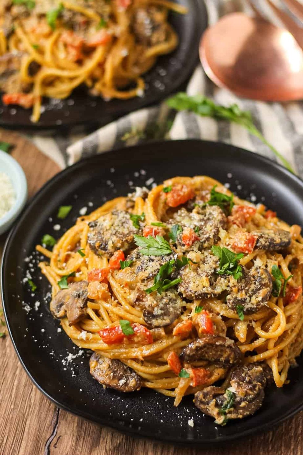Creamy Cajun Mushroom Pasta