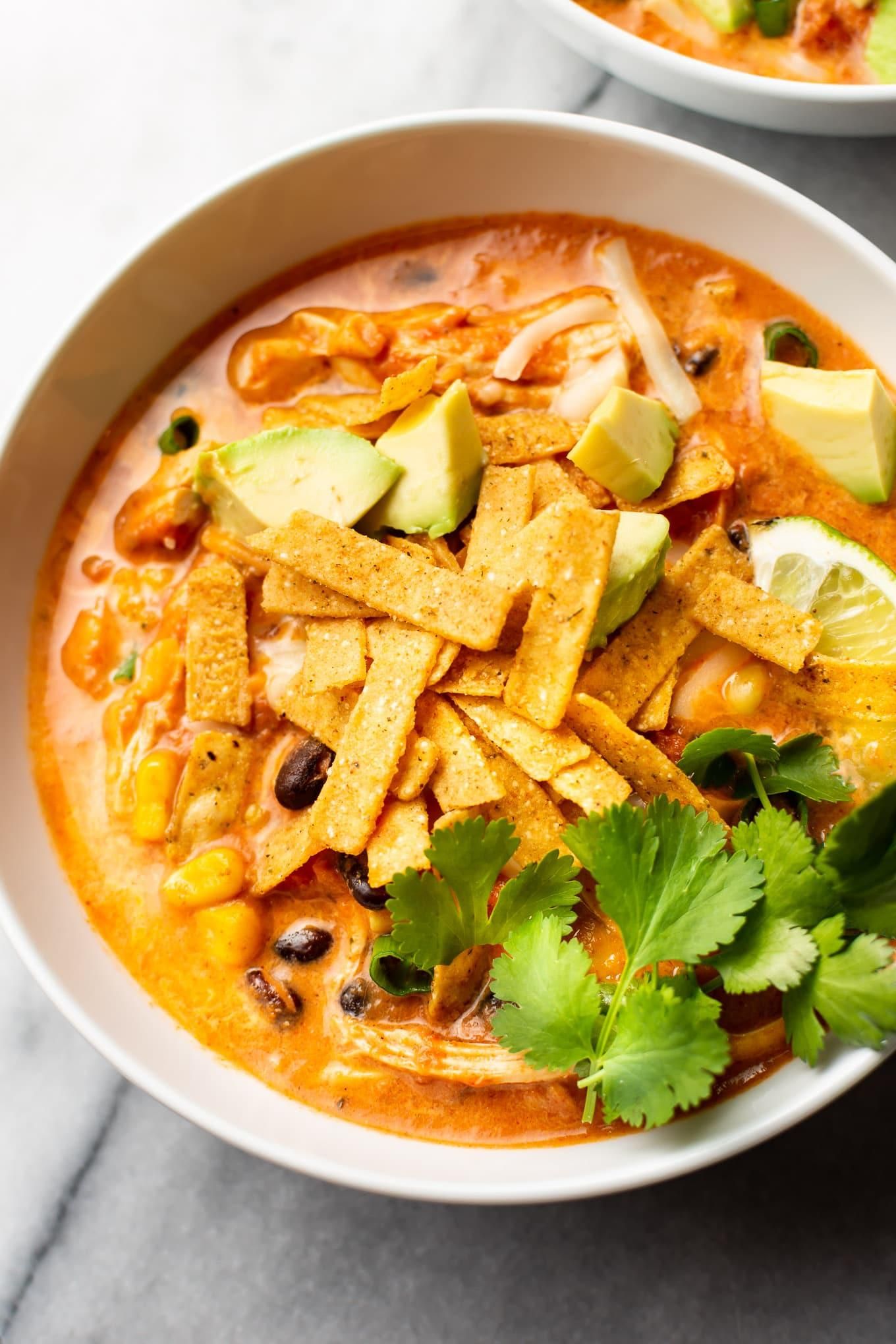 Creamy Chicken Tortilla Soup Rotisserie Chicken Recipes