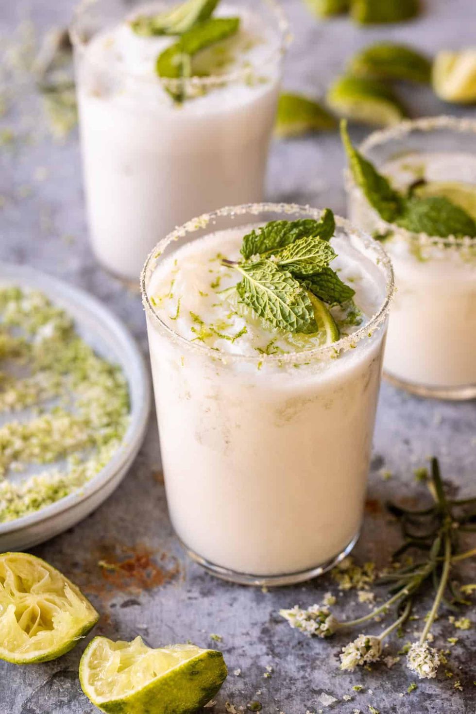 Creamy Coconut Lime Mojito easter cocktails