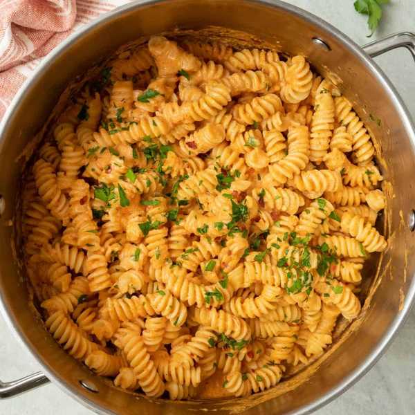 Creamy Cottage Cheese Tomato Pasta