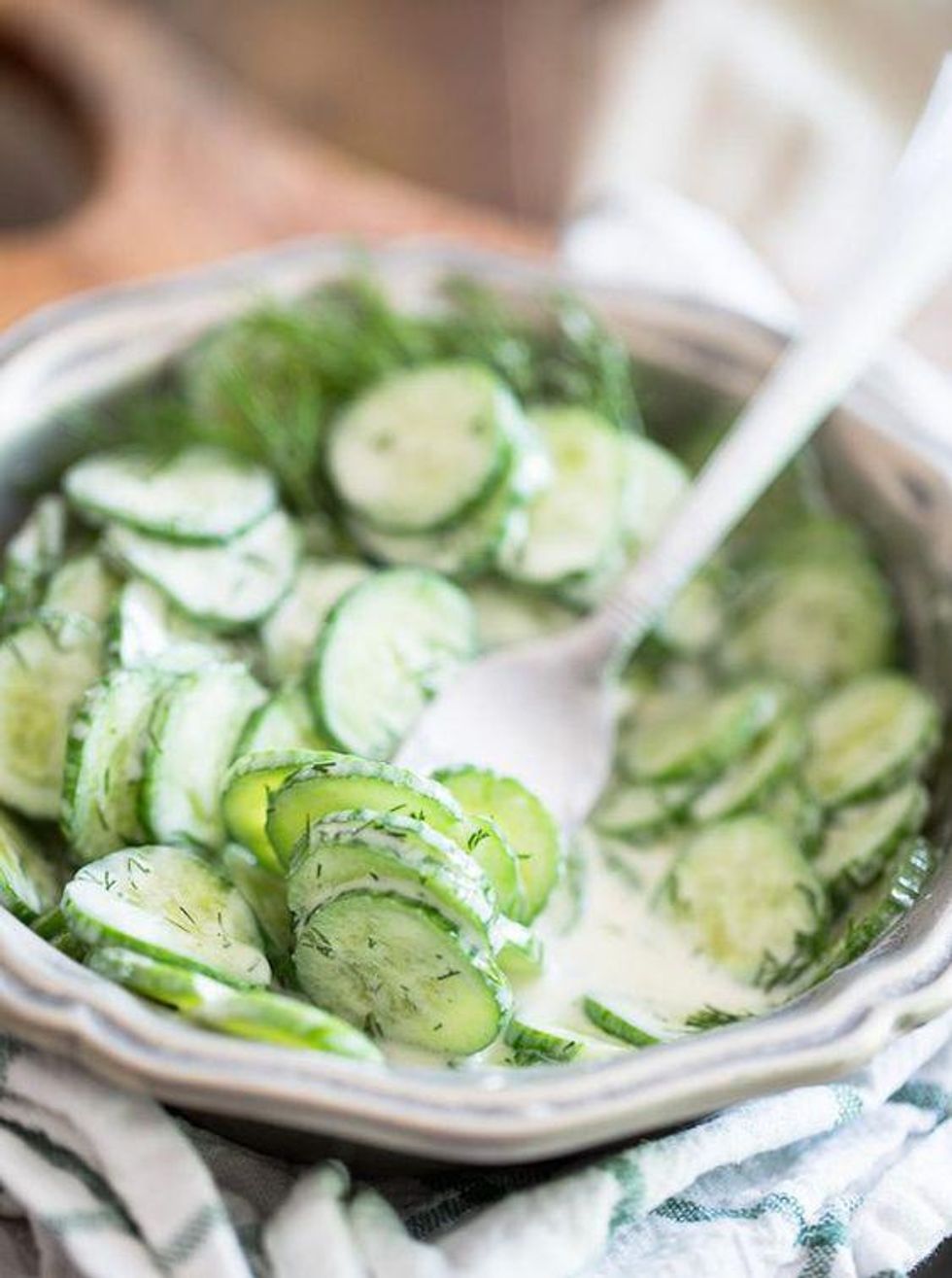 Creamy Dill Cucumber Salad