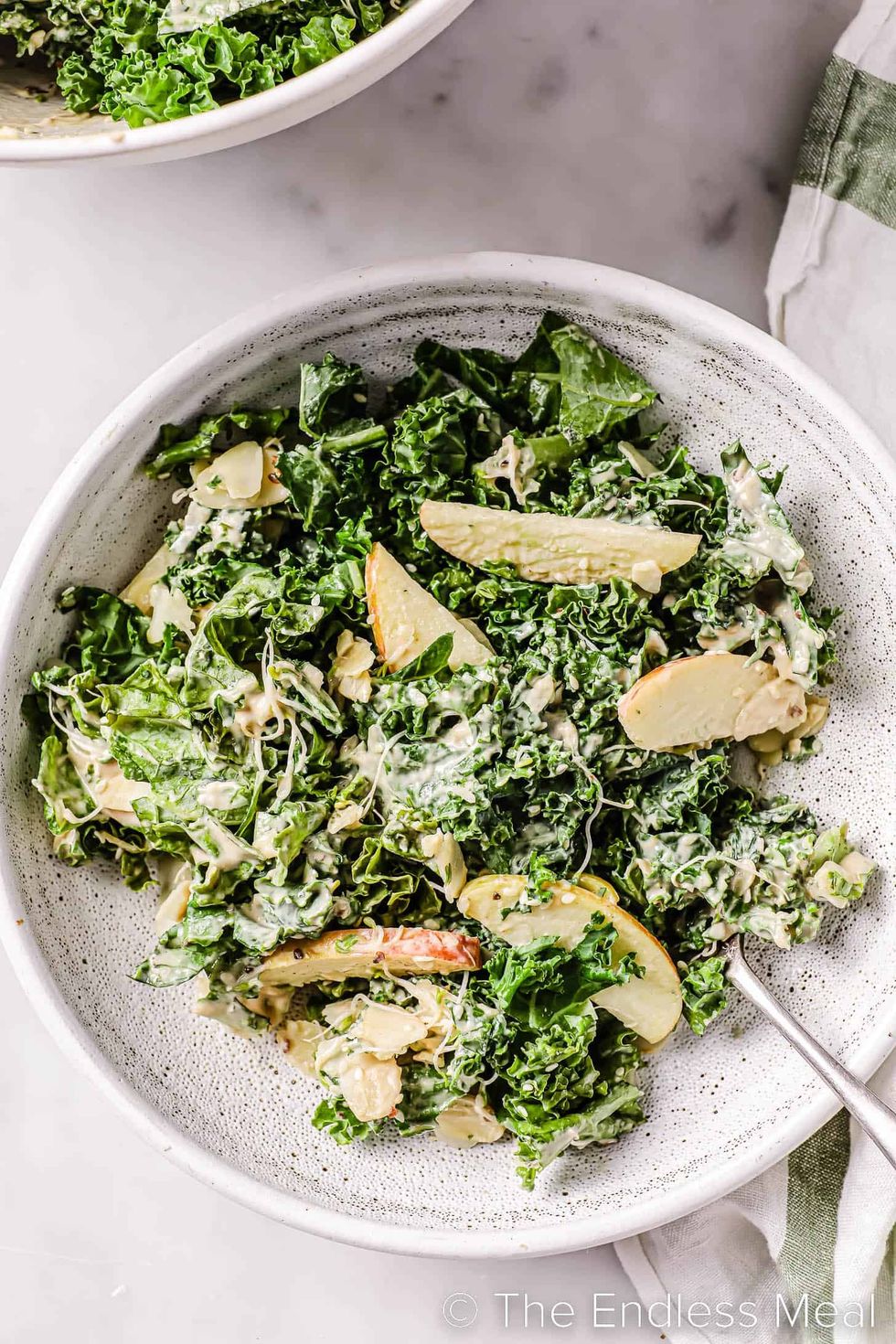 Creamy Kale Tahini Salad
