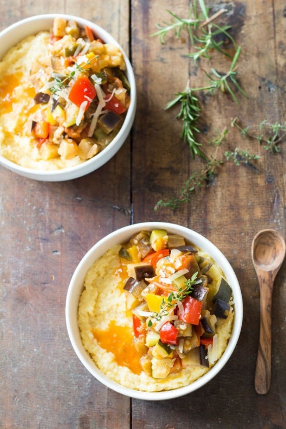 Creamy Polenta With Ratatouille