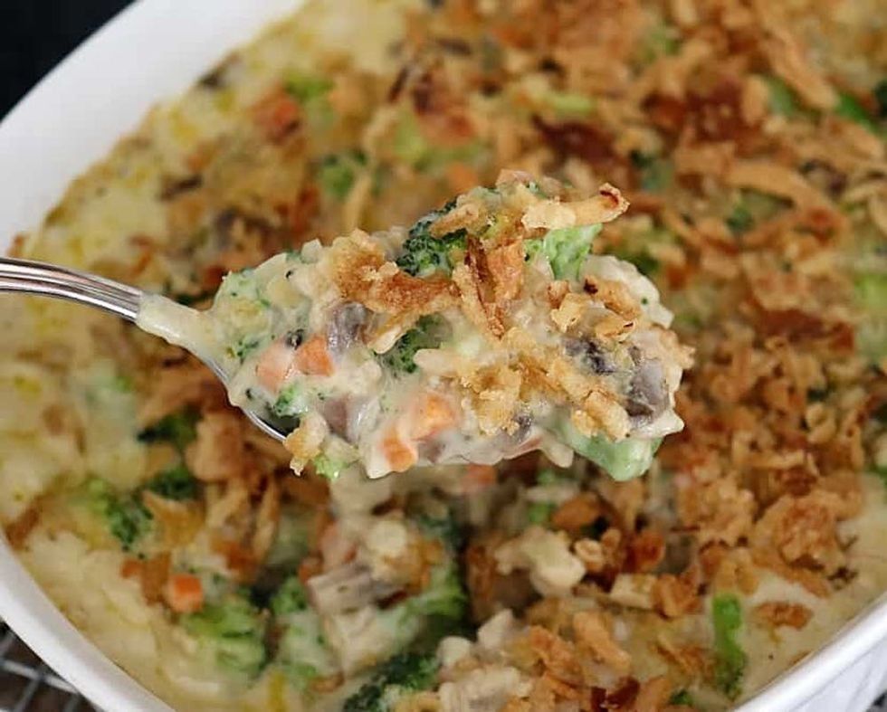 Creamy Vegan Broccoli Wild Rice Casserole