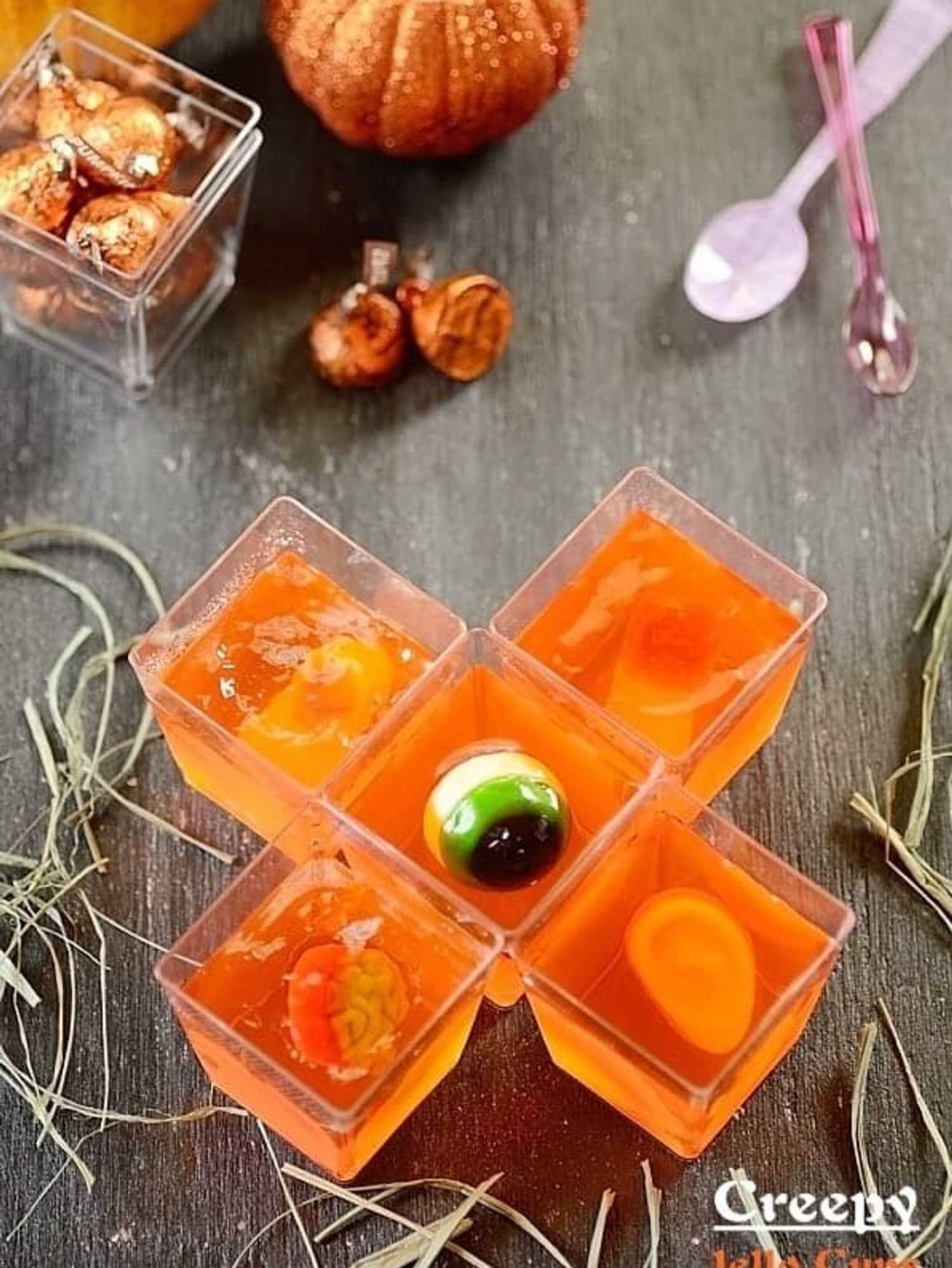 Creepy Jello Cups