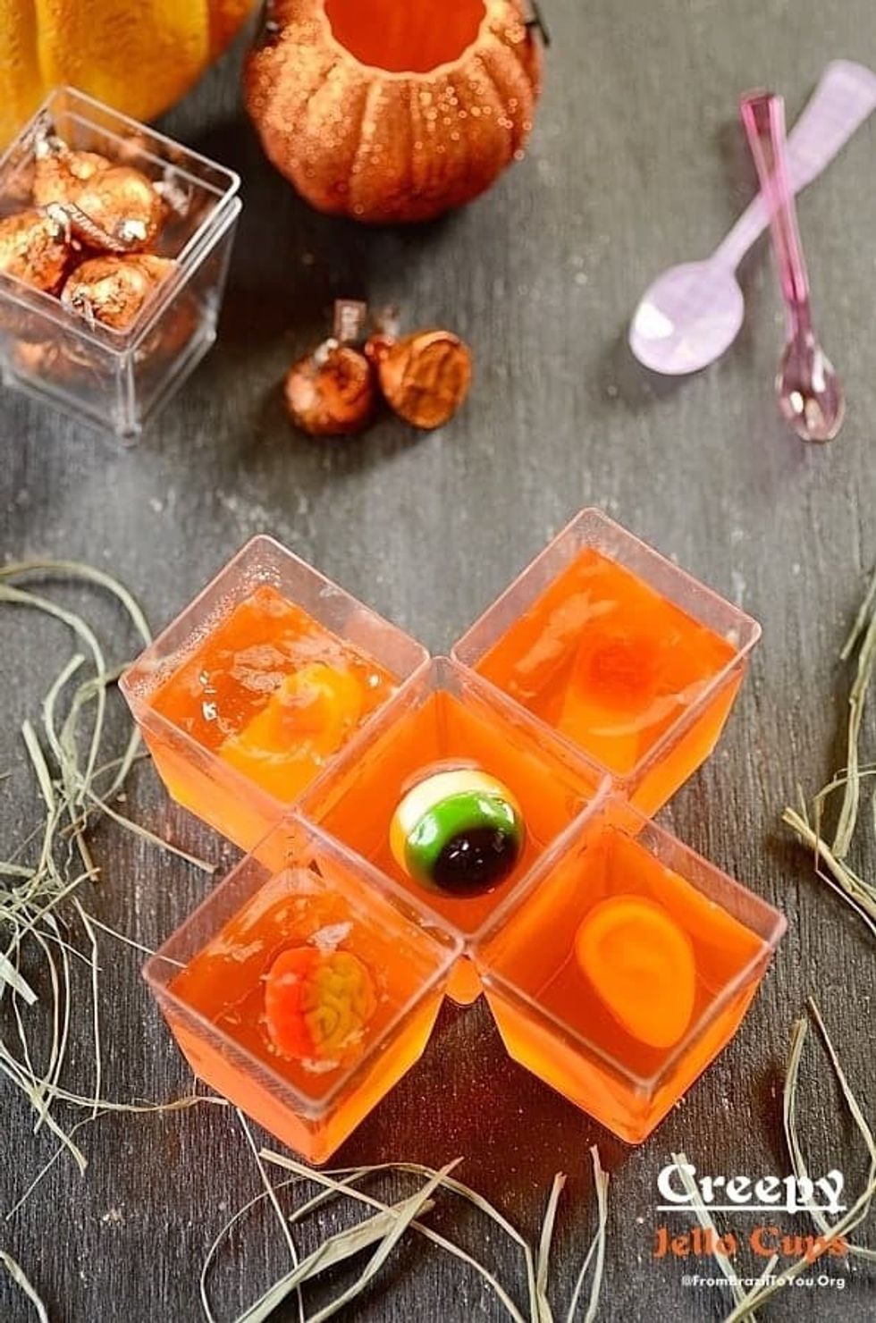 Creepy Jello Cups