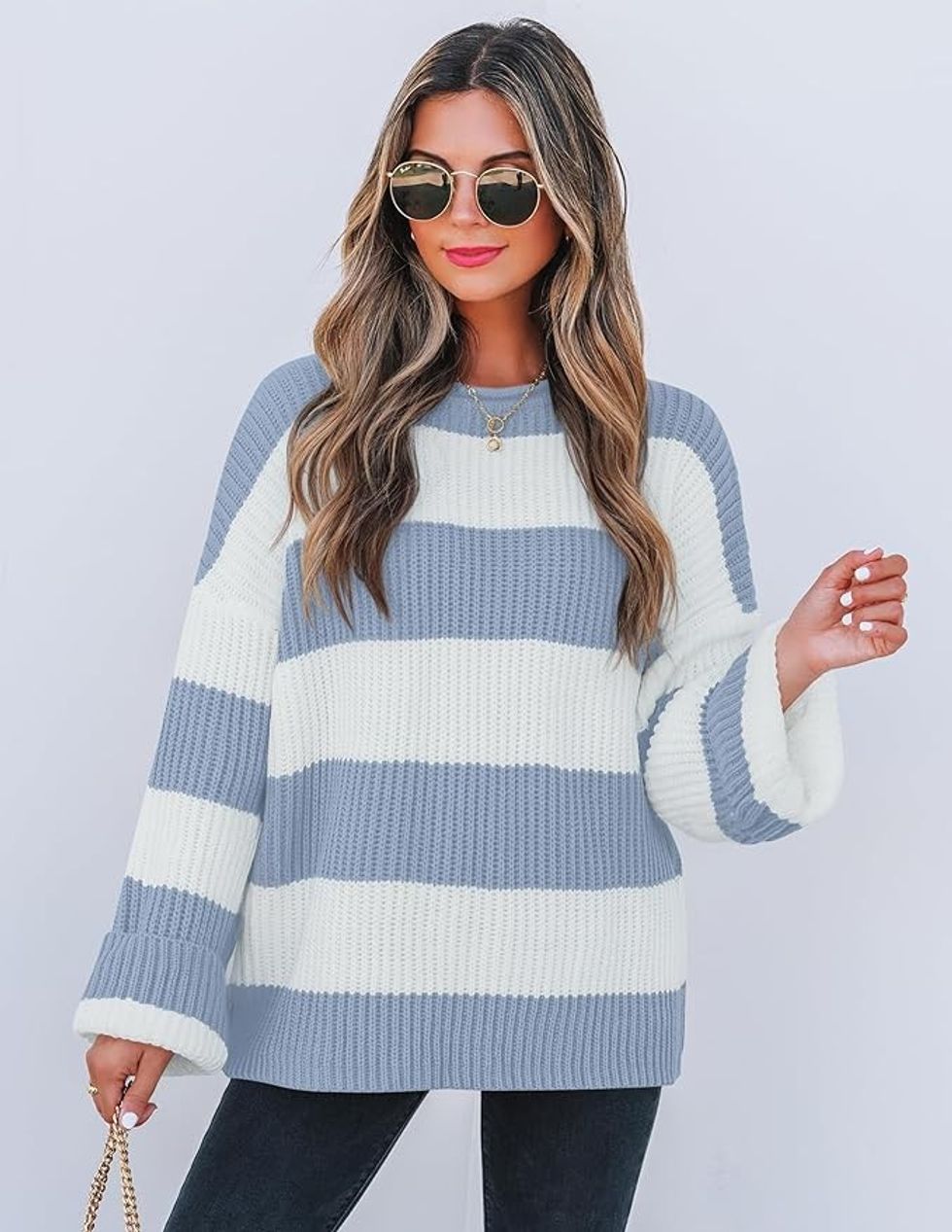 Crewneck Striped Sweater