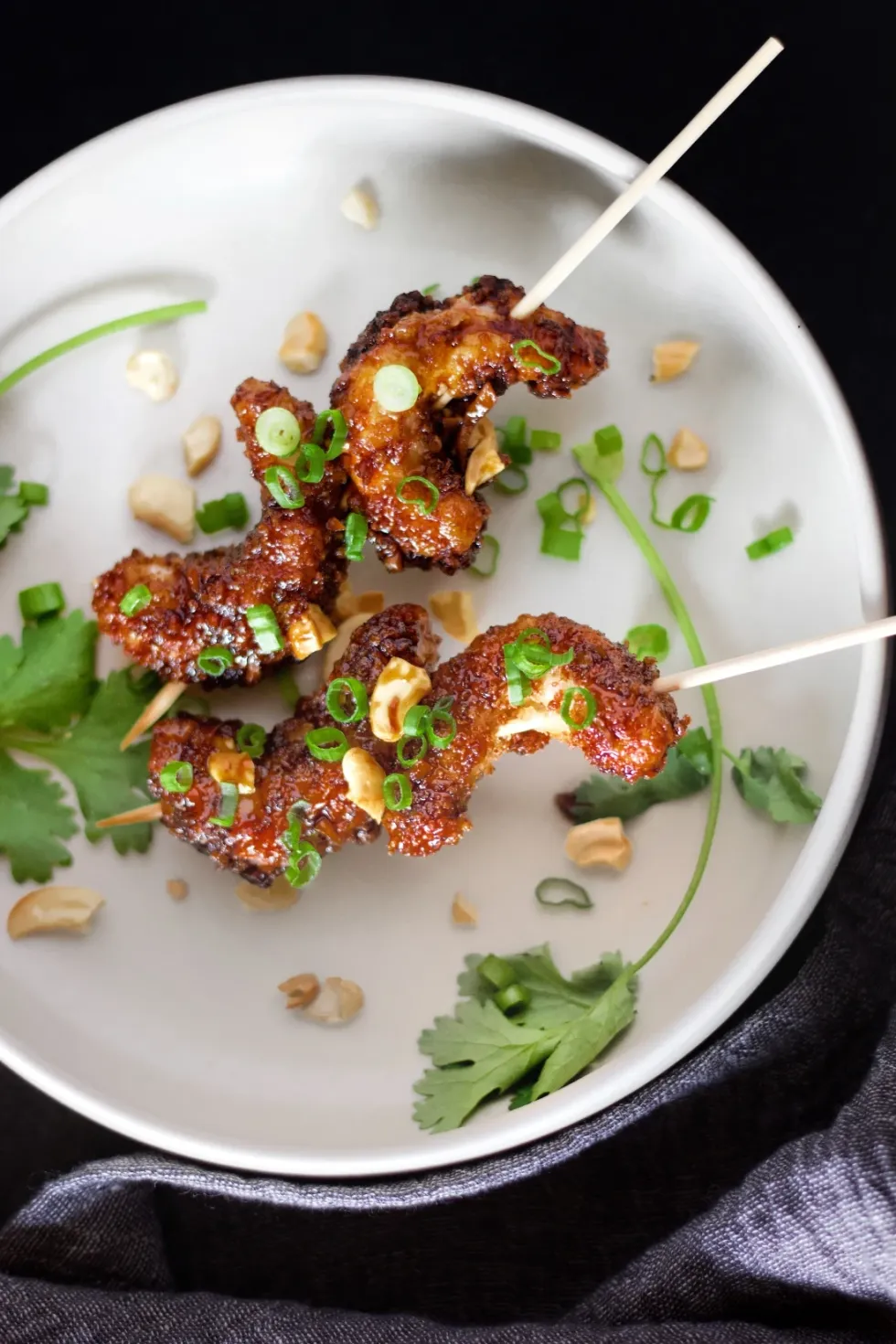 Crispy Beer-Battered Panko Shrimp with Sweet Aromatic Soy Sauce & Sesame Toasted Cashews
