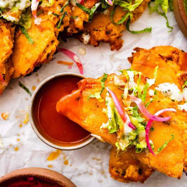 Crispy Buffalo Chicken Tacos