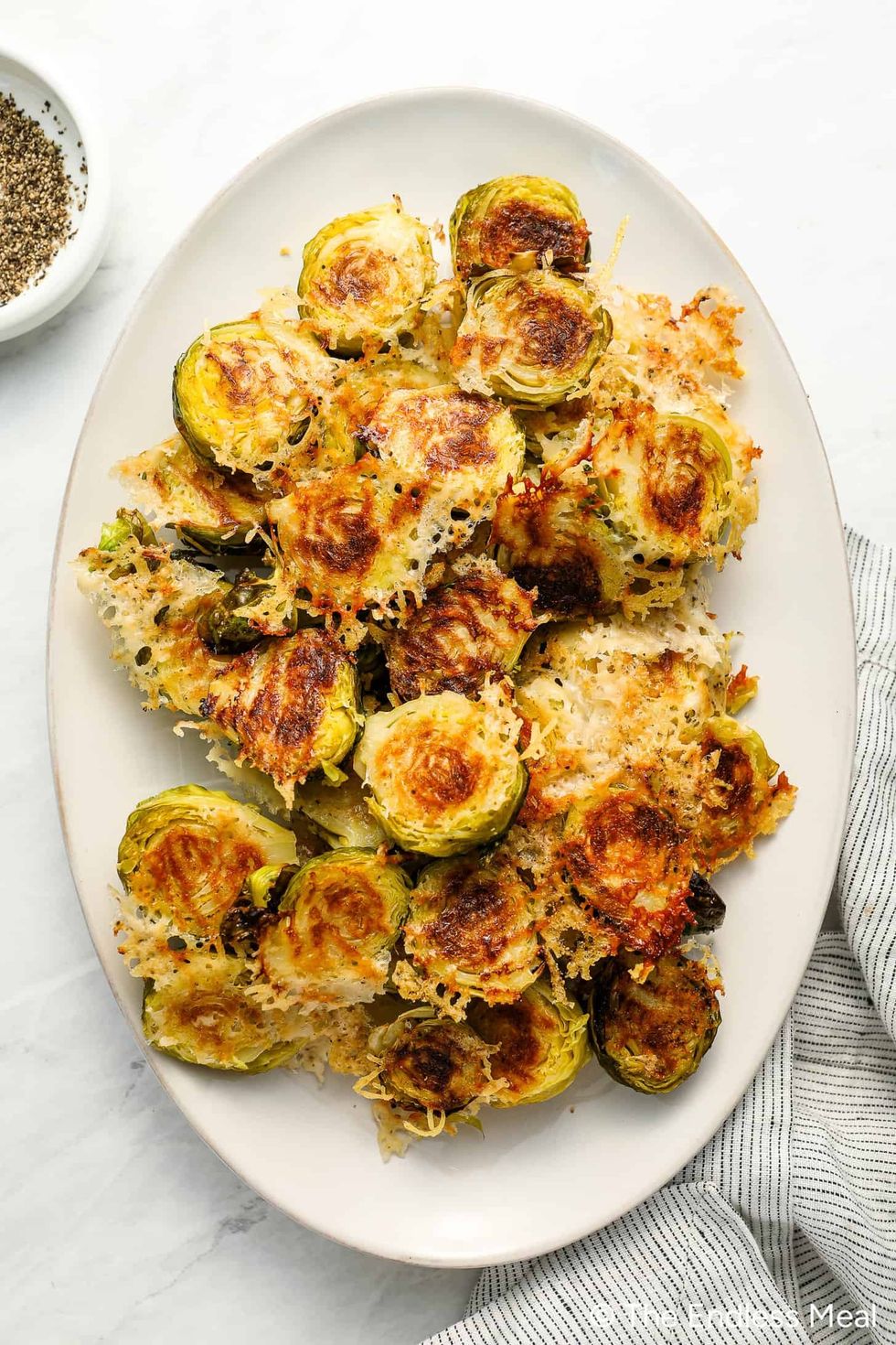 Crispy Cheesy Brussels Sprouts