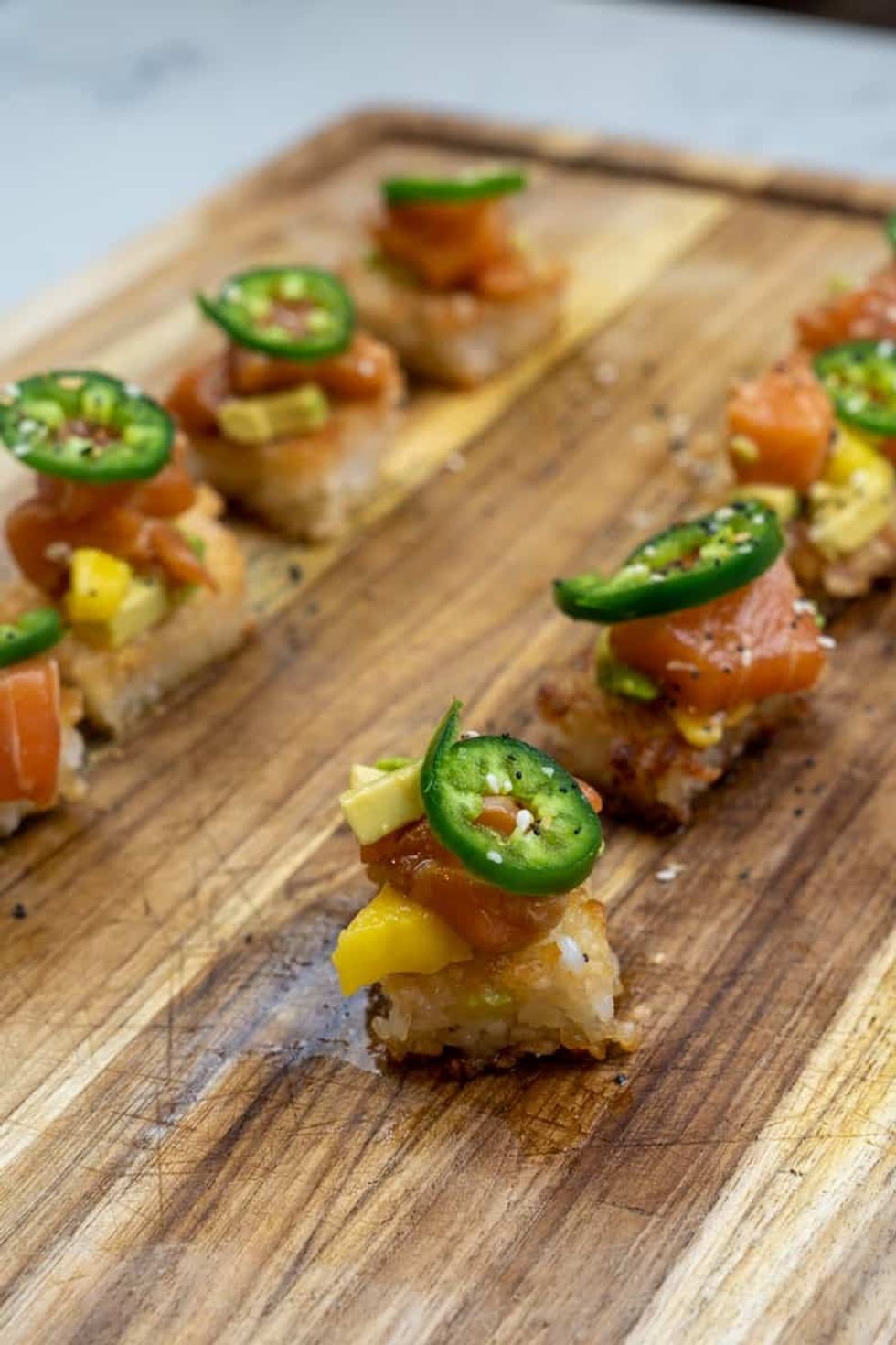 Crispy Spicy Tuna Sushi Bites