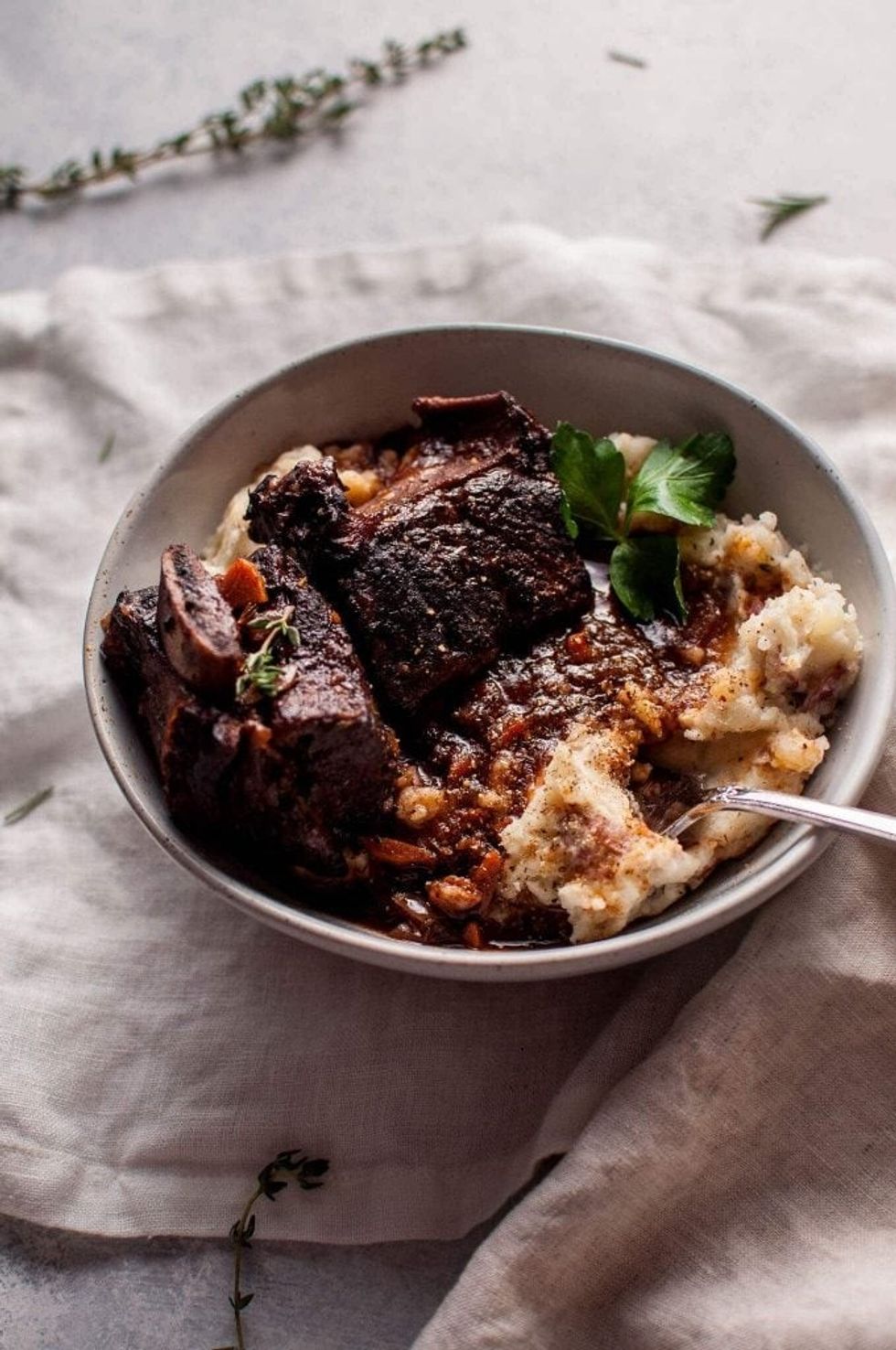 Crockpot Red Wine Braised Short Ribs