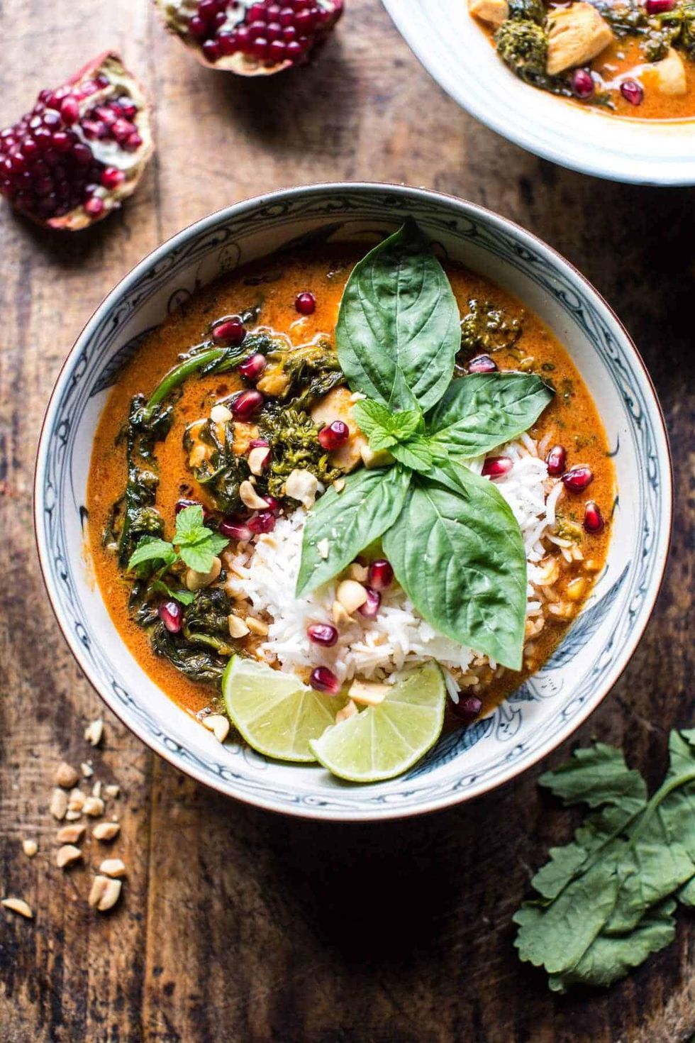 Crockpot Thai Broccoli Rabe Chicken Curry