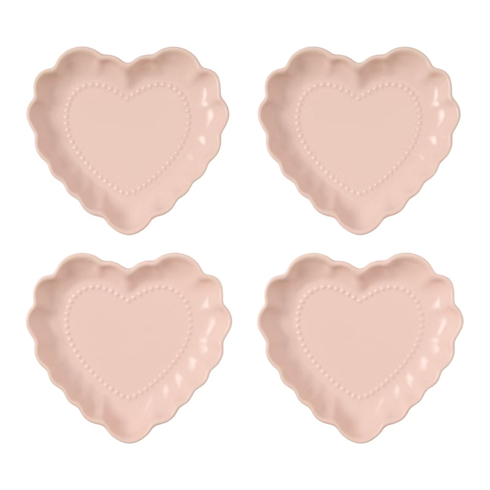 Crofton 4-Pack Heart Shaped Plates
