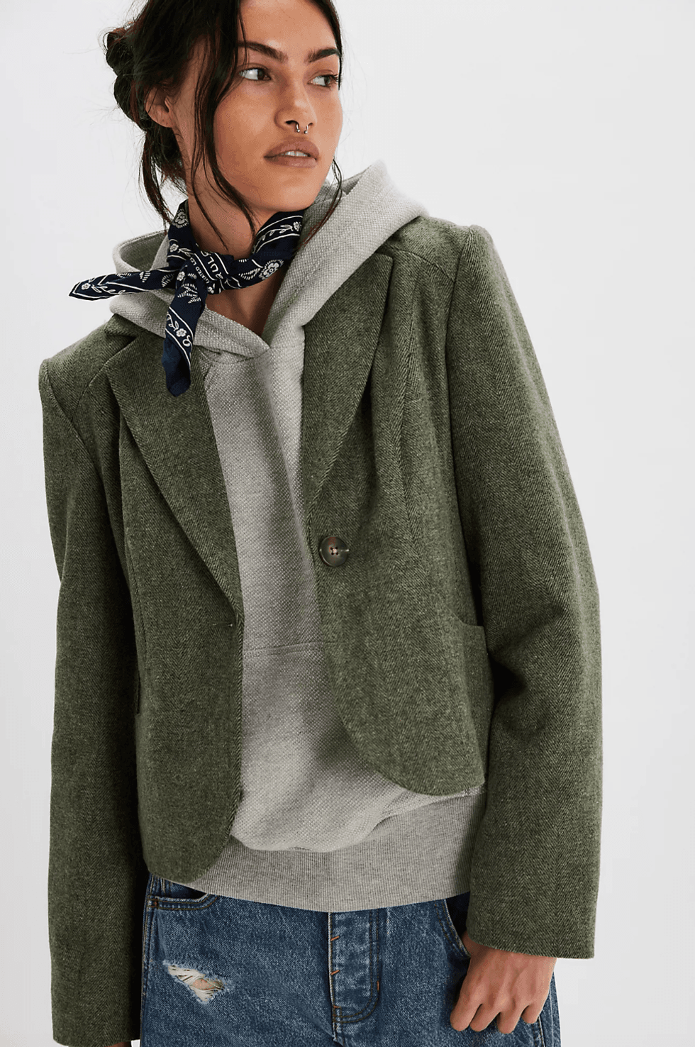 cropped blazer