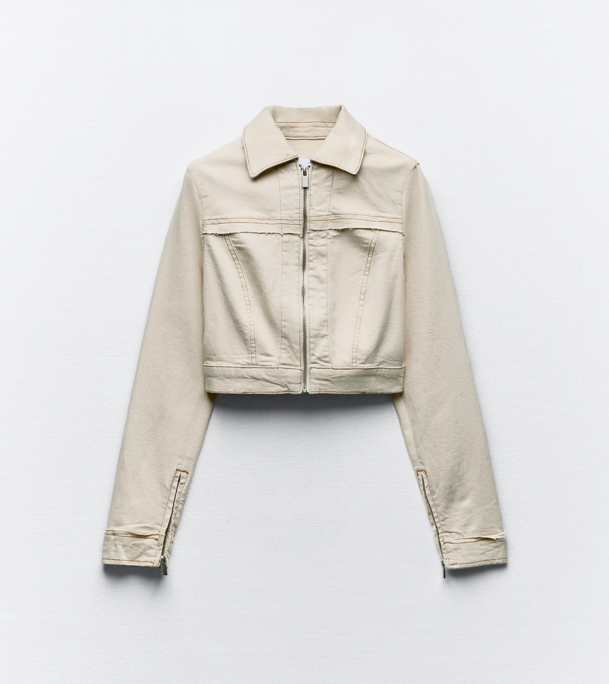 Cropped denim jacket