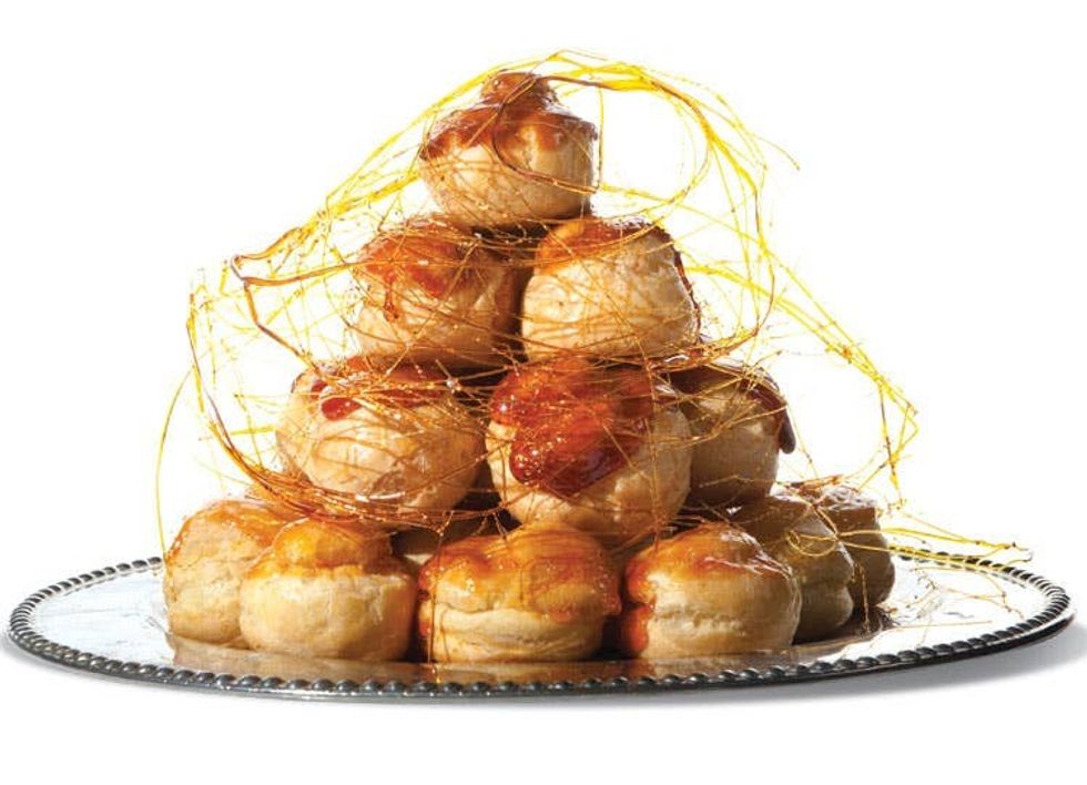 Croquembouche (Caramel-Glazed Cream Puffs)
