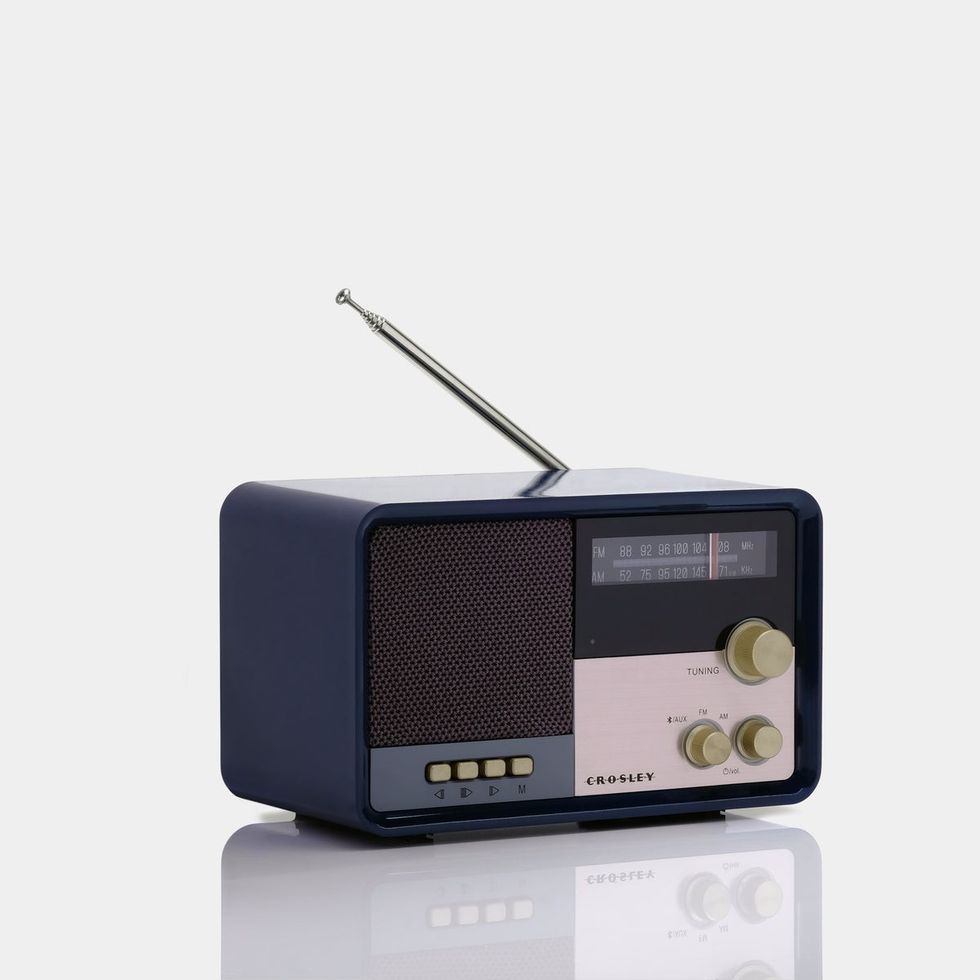 Crosley Tribute Navy AM/FM Radio with Bluetooth