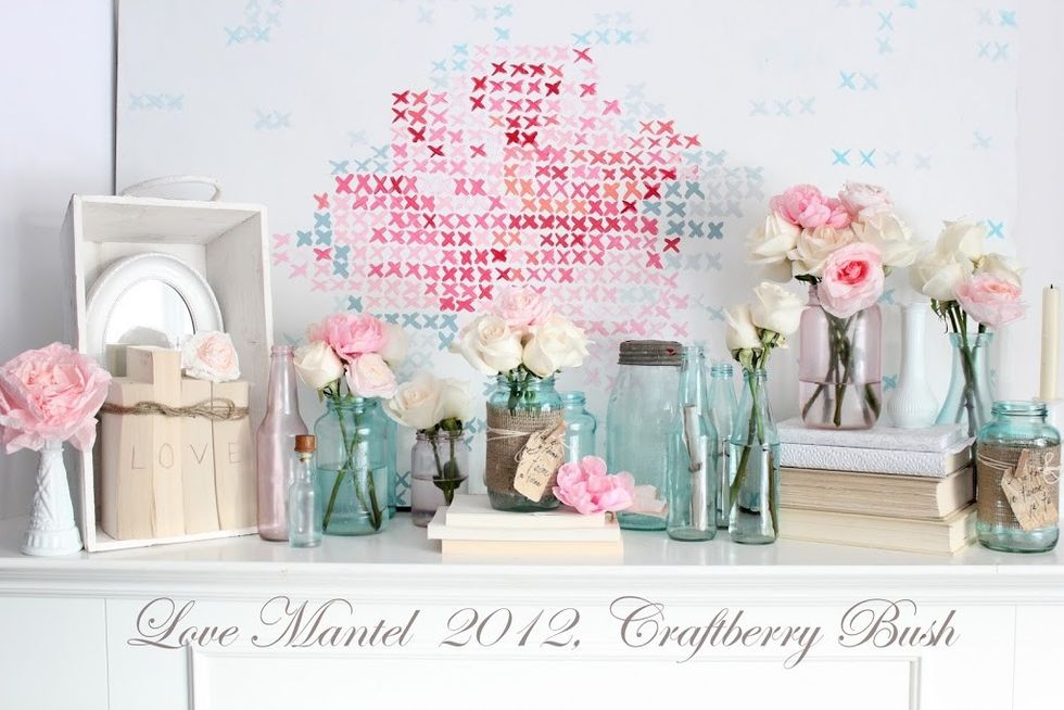 cross stitch vday art