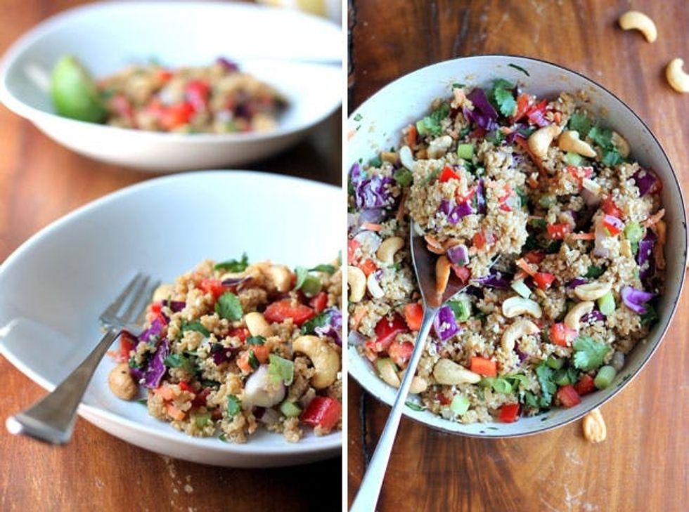 Crunchy Cashew Thai Quinoa Salad
