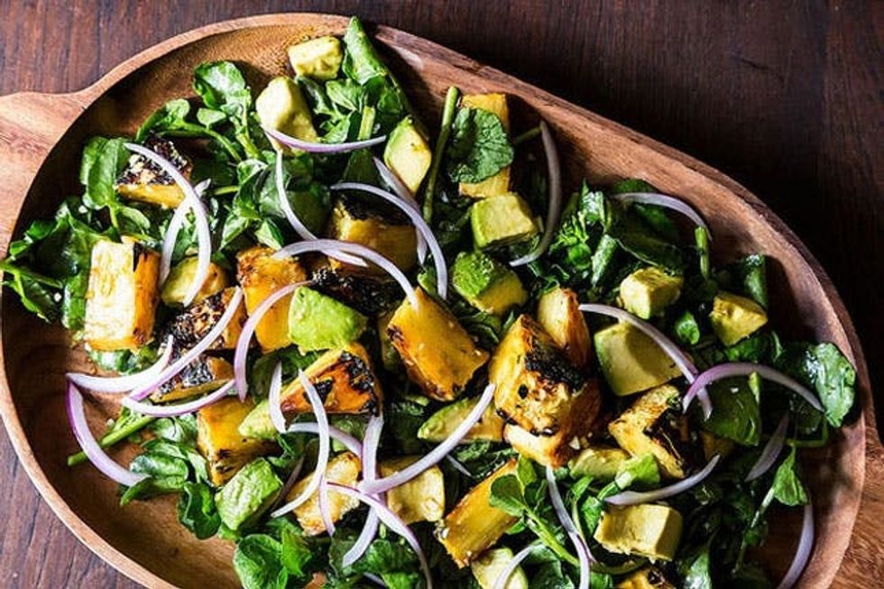 Cuban Avocado, Watercress, and Pineapple Salad