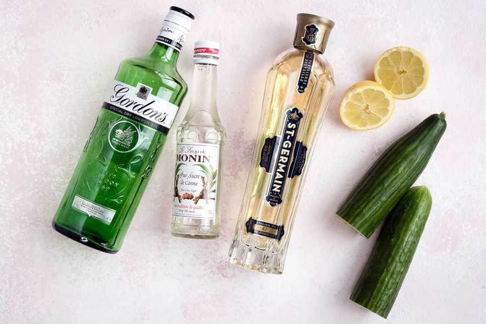 Cucumber gin slushie ingredients