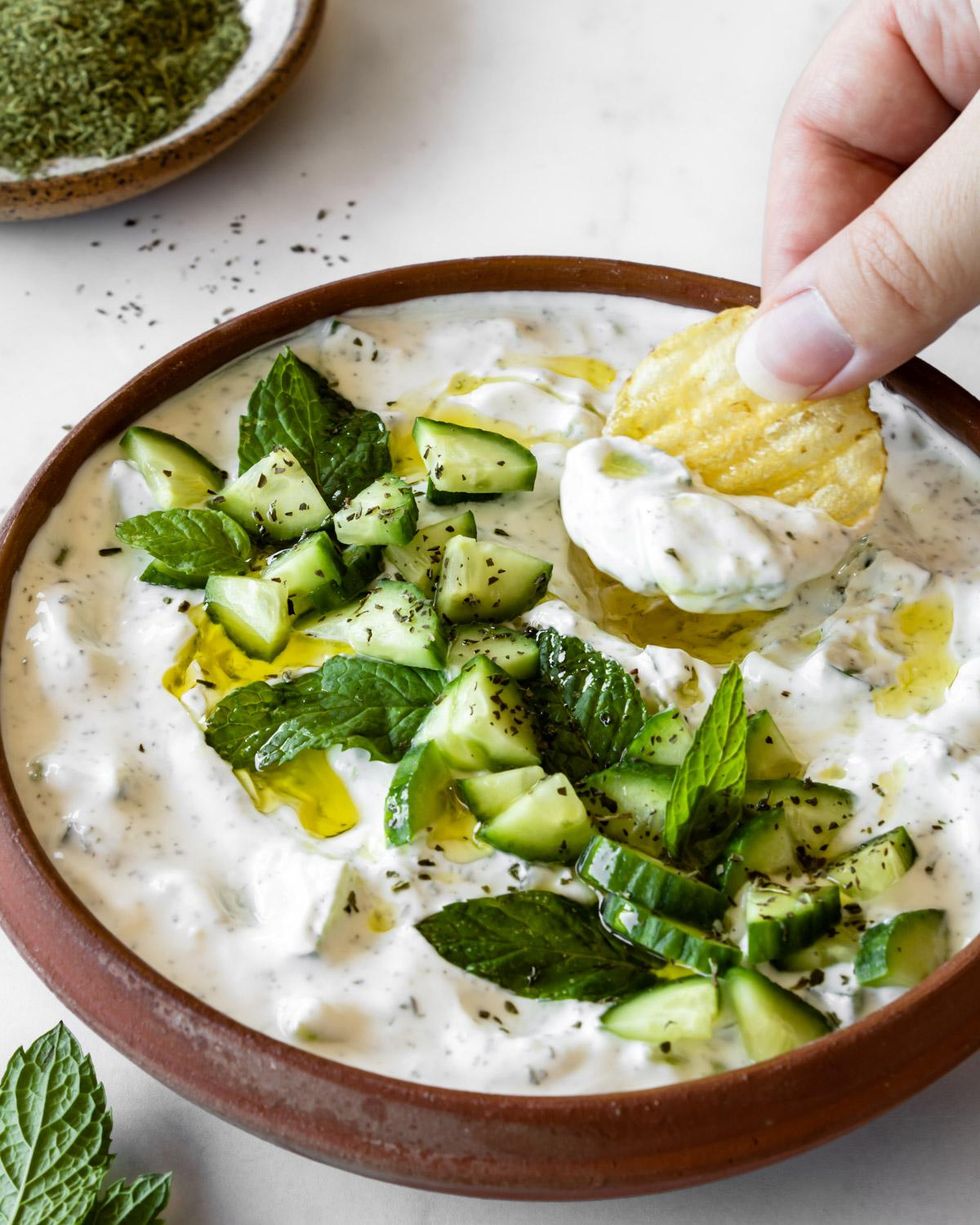 CUCUMBER MINT YOGURT SALAD (CACIK)