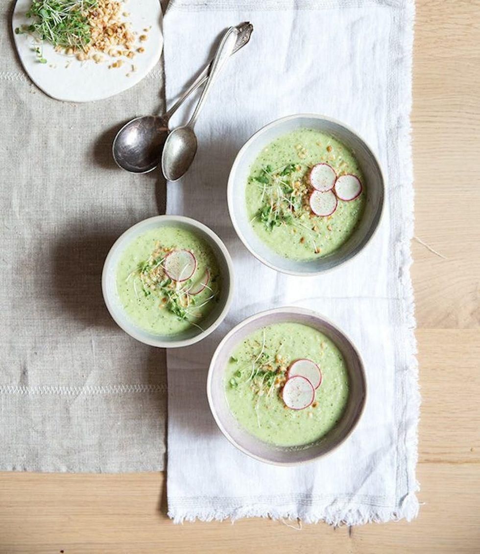 Cucumber Radish Avocado Gazpacho