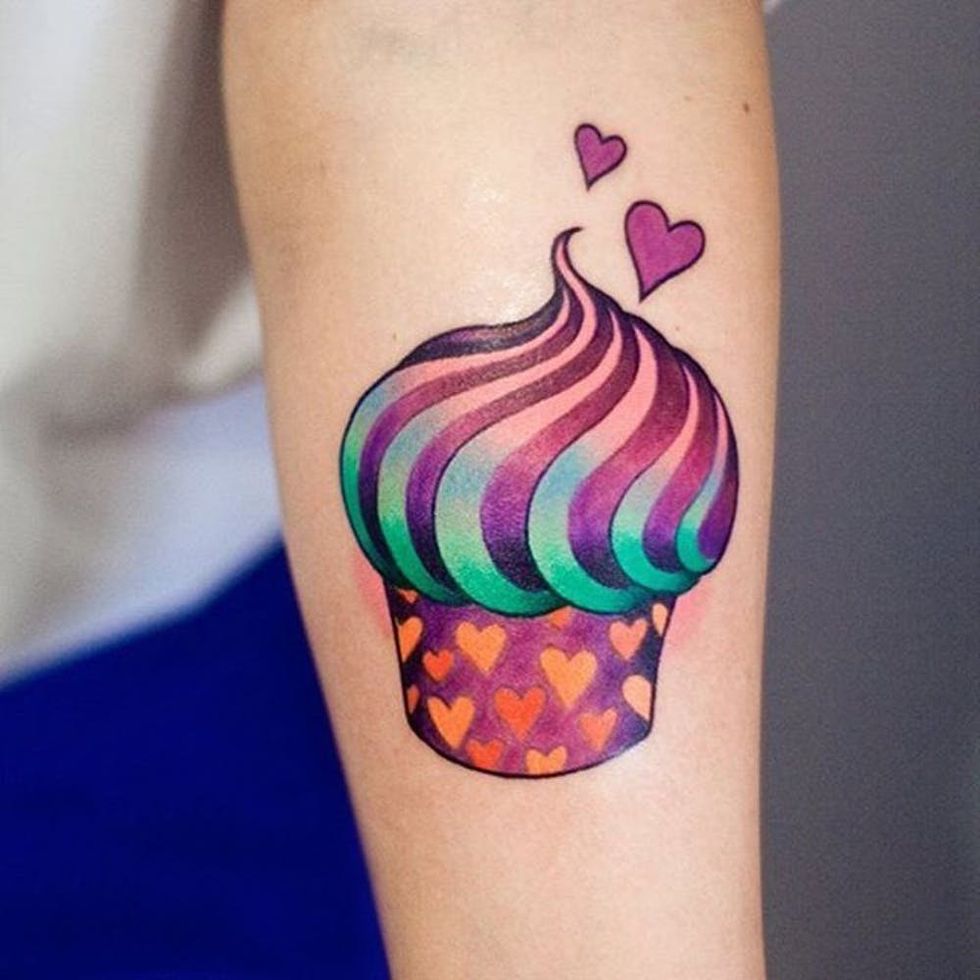 cupcake tattoo