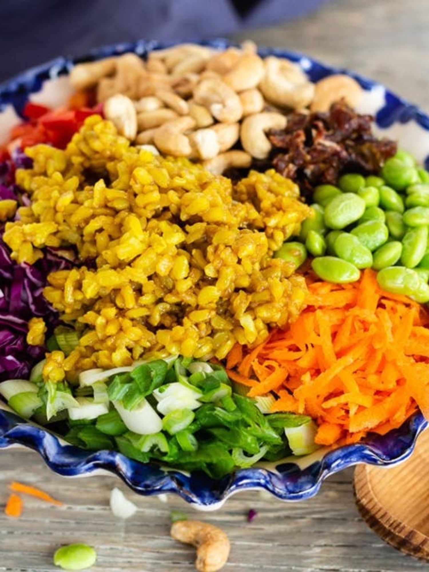 Curried Brown Rice Veggie Salad
