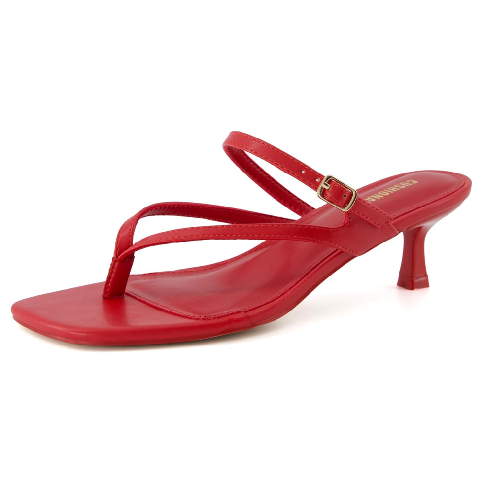 Cushionaire Madrid Strappy Kitten Heels
