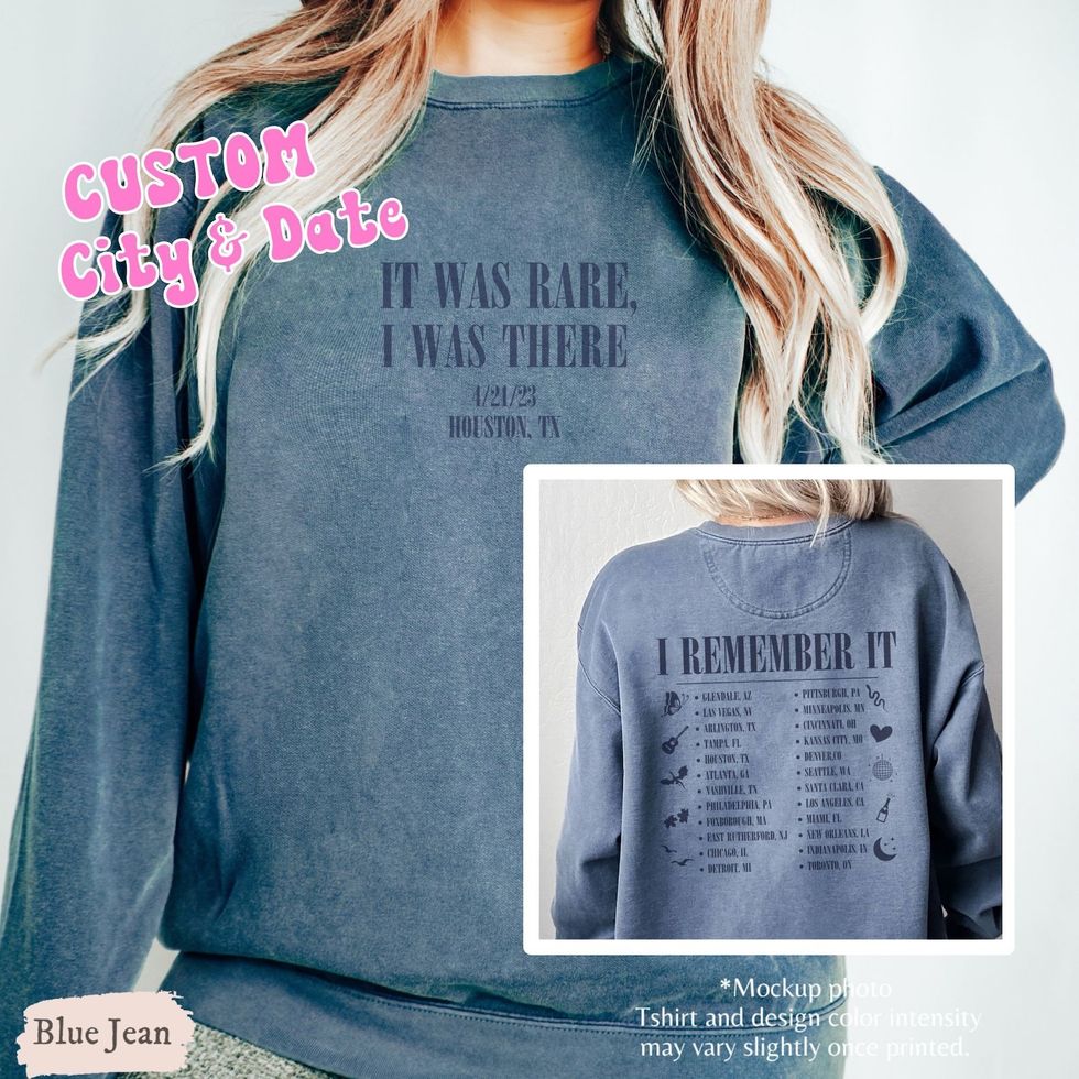 Custom City And Date Eras Tour Sweatshirt