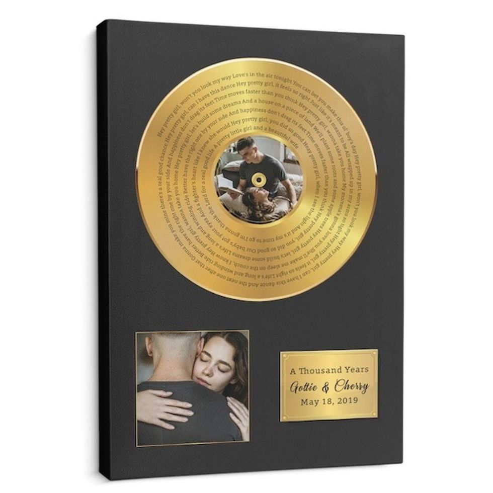 custom song lyrics vinyl record