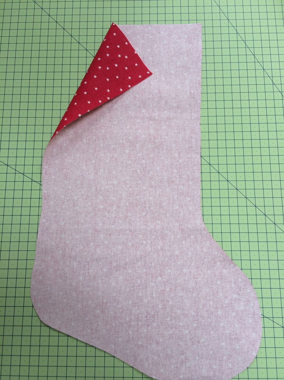 Cut out 1 back with 1/4 inch seam allowance