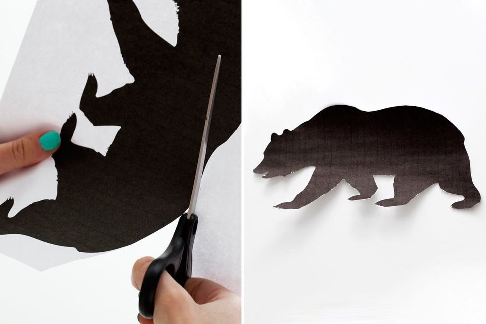 cut out your shape out of paper