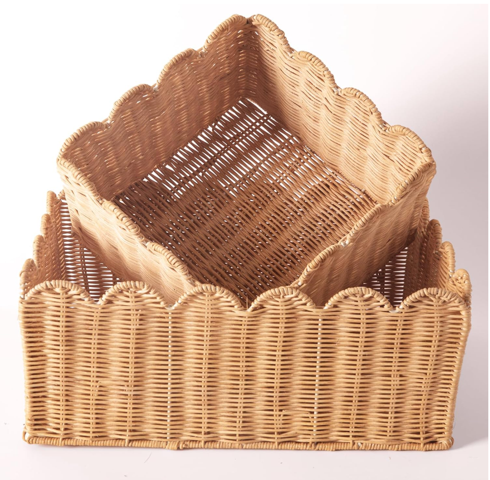 cute scallop basket